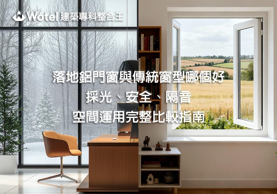 落地鋁門窗與傳統窗型哪個好？採光、安全、隔音、空間運用完整比較指南