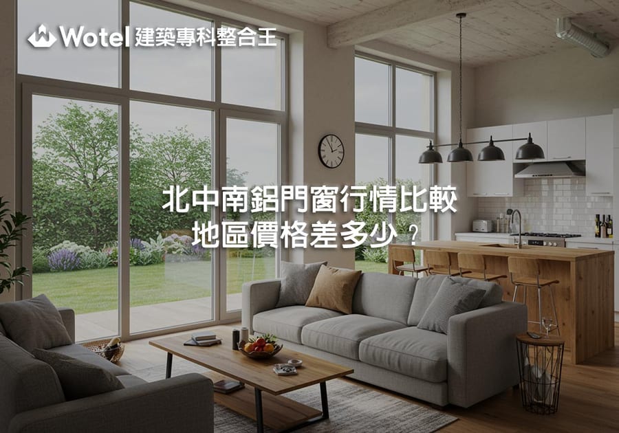 北中南鋁門窗行情比較｜地區價格差多少？