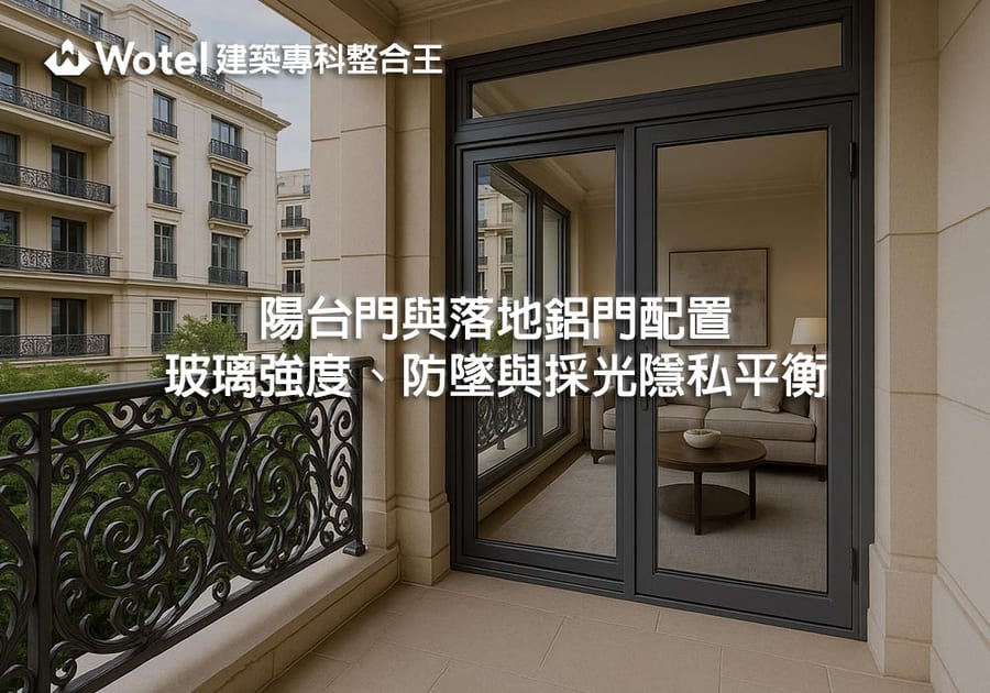 陽台門與落地鋁門配置｜玻璃強度、防墜與採光隱私平衡