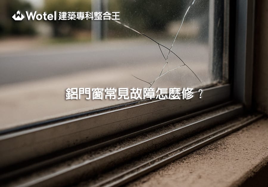 鋁門窗常見故障（卡卡、漏水、變形）怎麼修？維修方法與成因全解析