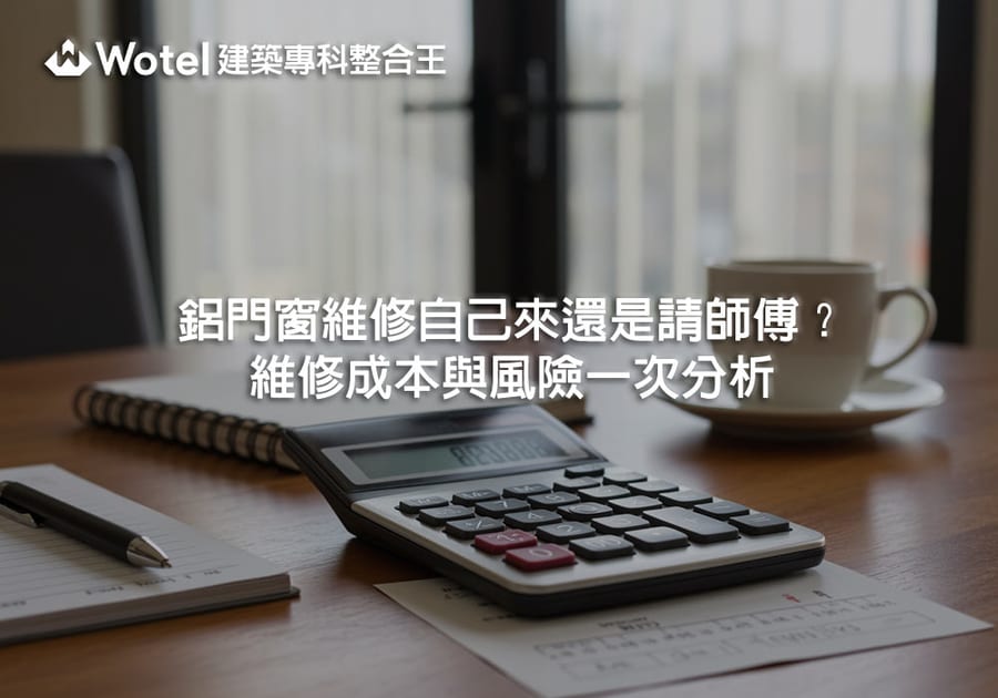 鋁門窗維修自己來還是請師傅？維修成本與風險一次分析