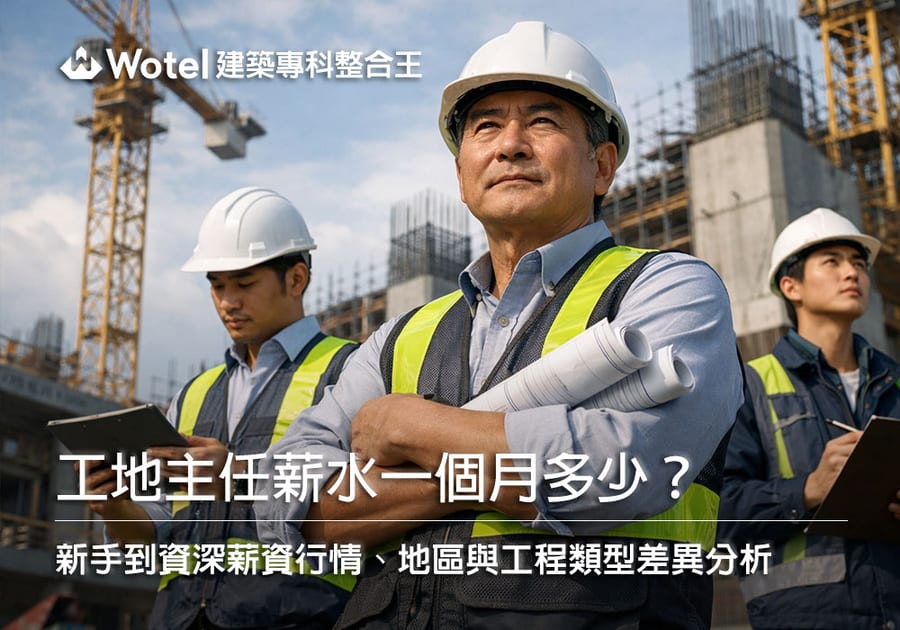工地主任薪水一個月多少？新手到資深薪資行情、地區與工程類型差異分析