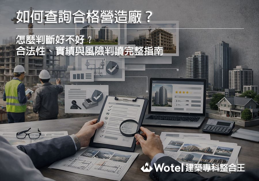 如何查詢合格營造廠?怎麼判斷好不好?合法性、實績與風險判讀完整指南