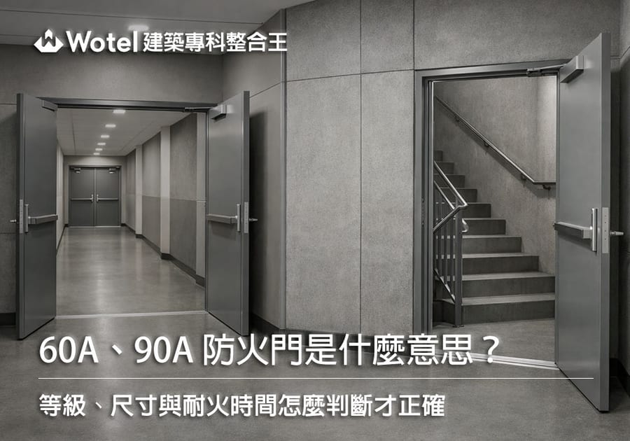 60A、90A 防火門是什麼意思？等級、尺寸與耐火時間怎麼判斷才正確