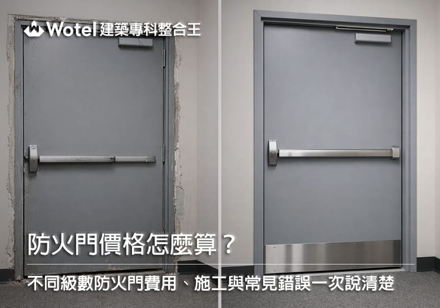防火門價格怎麼算？不同級數防火門費用、施工與常見錯誤一次說清楚