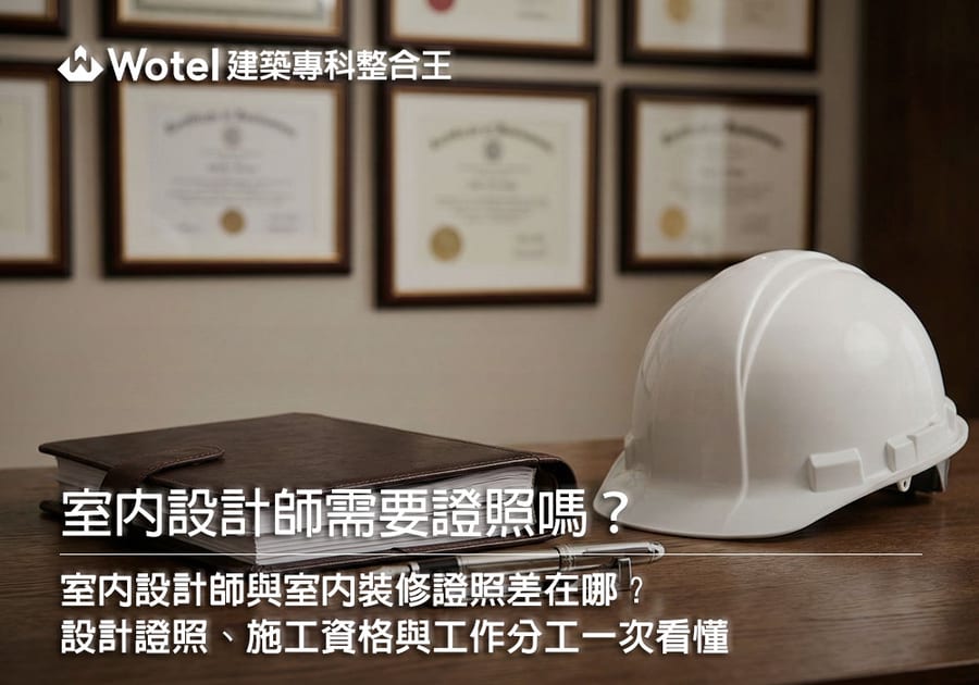 室內設計師需要證照嗎?室內裝修相關證照有哪些、設計與施工工作怎麼分