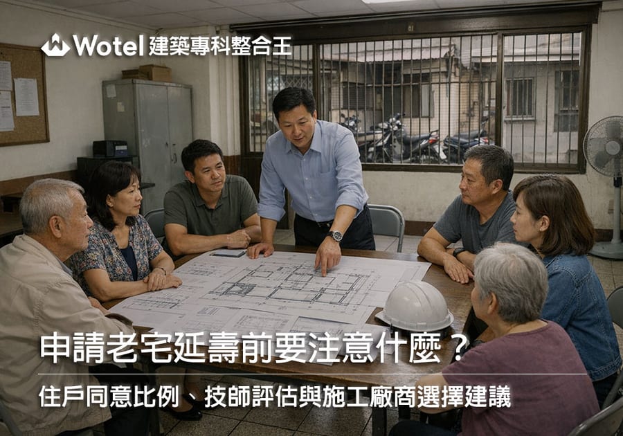 申請老宅延壽前要注意什麼？住戶同意比例、技師評估與施工廠商選擇建議