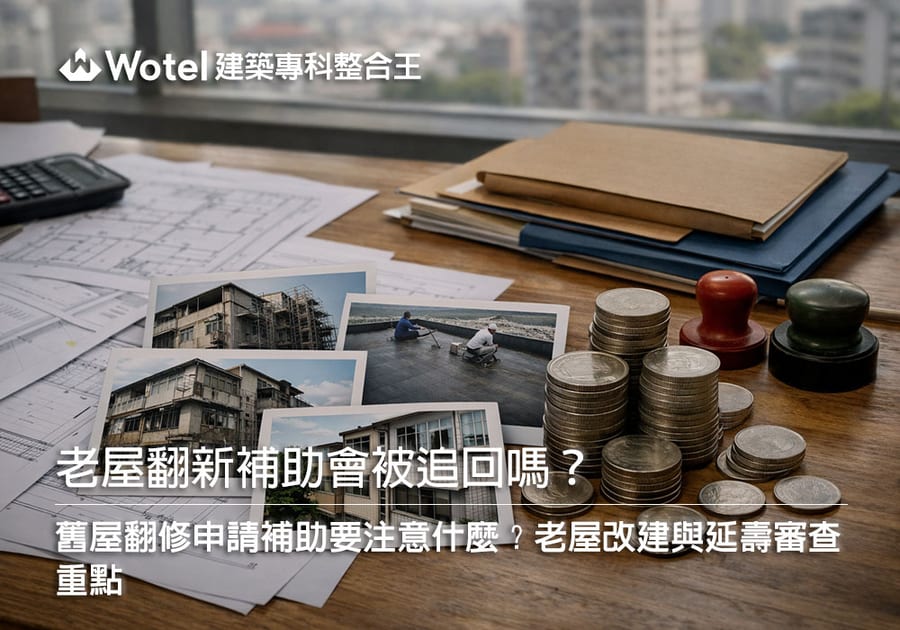 老屋翻新補助會被追回嗎？老宅延壽補助什麼情況會被追回？