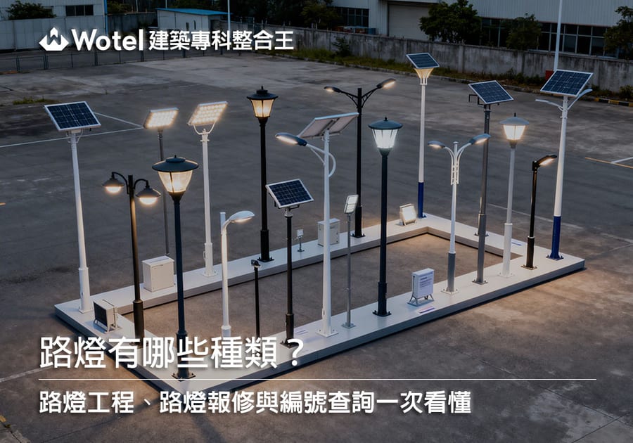 路燈有哪些種類？路燈工程、路燈費用、路燈報修與報修編號查詢一次看懂
