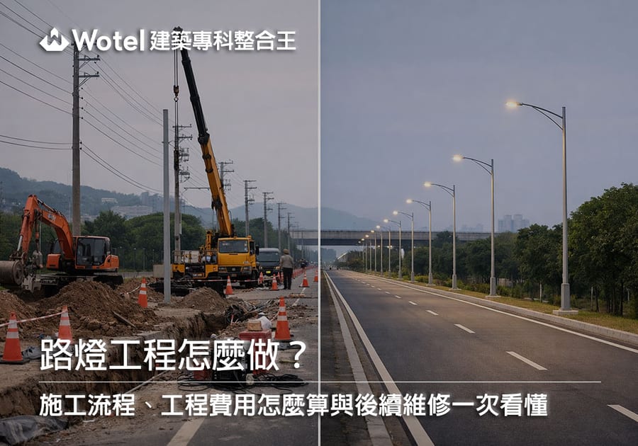 路燈工程怎麼做？施工流程、工程費用怎麼算與後續維修一次看懂