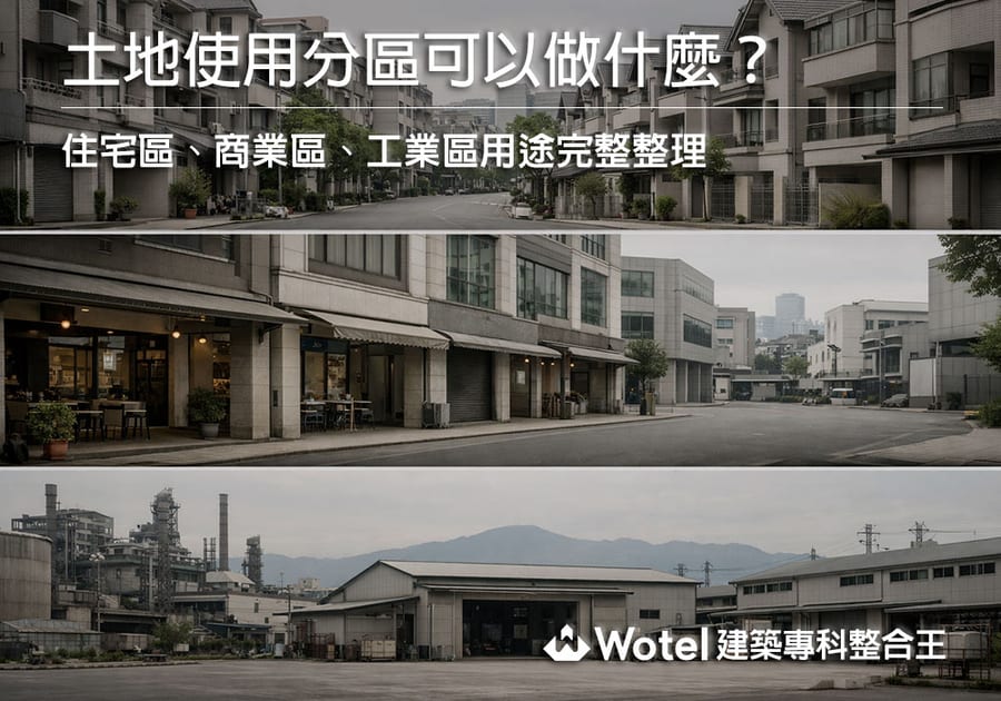 土地使用分區可以做什麼?住宅區、商業區、工業區用途完整整理
