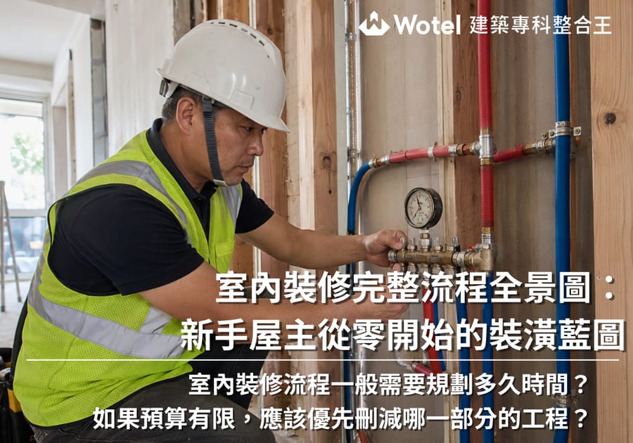 室內裝修完整流程全景圖：新手屋主從零開始的裝潢藍圖