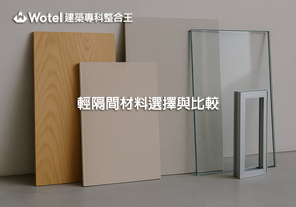 輕隔間材料選擇與比較