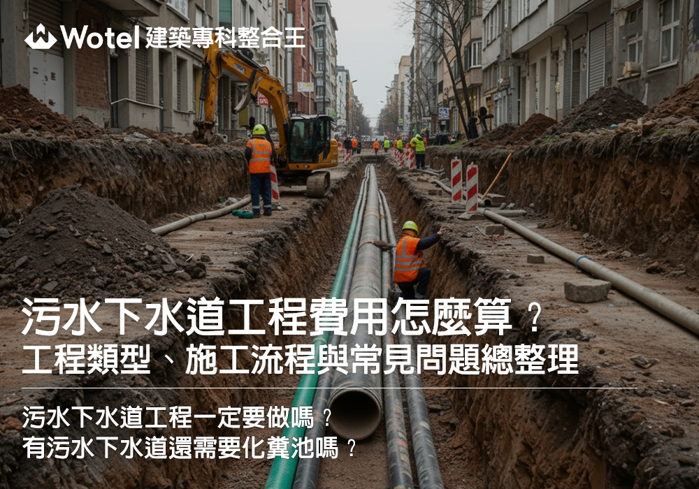污水下水道工程費用怎麼算？類型、施工流程與常見問題總整理